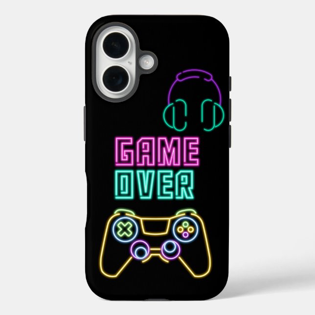 Cool Neon video game. Case-Mate iPhone Case (Back)