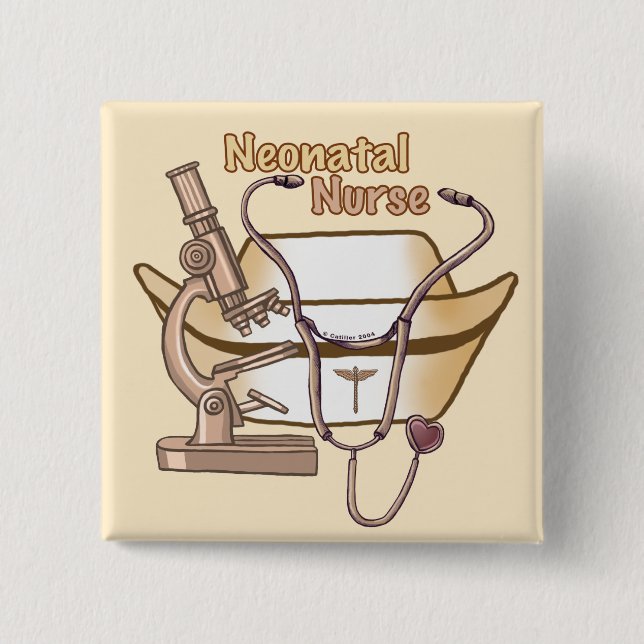 Cool Neonatal Nurse 15 Cm Square Badge (Front)