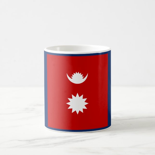 Cool Nepal Flag Coffee Mug (Center)