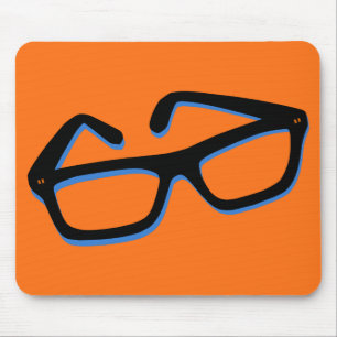 Cool Nerd Glasses Mouse Pad