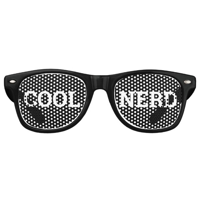 COOL NERD retro Shades / Fun Party Sunglasses (Front)