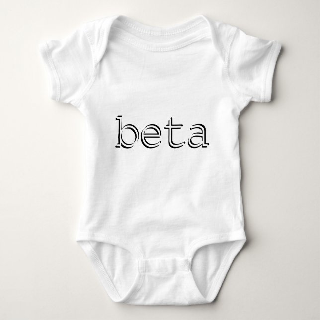 Cool nerdy beta baby bodysuit (Front)
