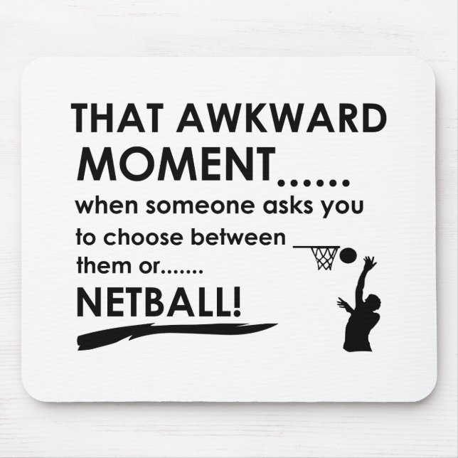 cool netball designs mouse pad (Front)
