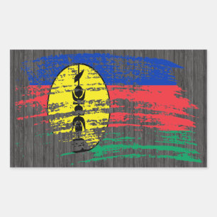 Cool New Caledonian flag design Rectangular Sticker