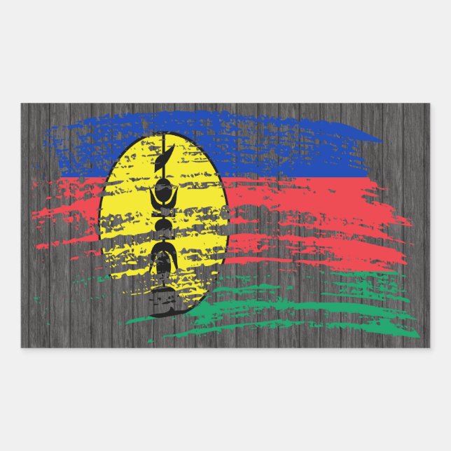 Cool New Caledonian flag design Rectangular Sticker (Front)