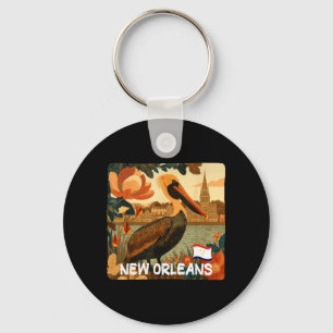 Cool New Orleans Colours Costume with Brown Pelica Key Ring