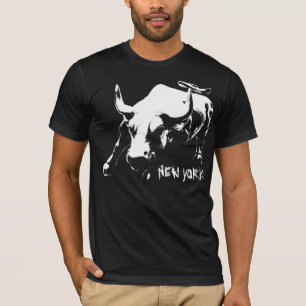 Cool New York T-shirt Bull NYC Shirt Souvenir
