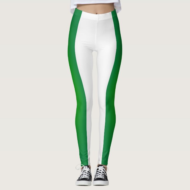 Cool Nigeria Flag Fashion Leggings (Front)