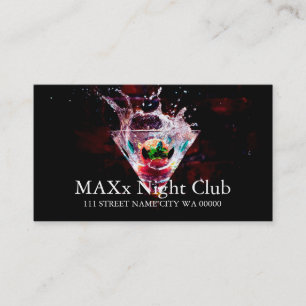 Cool Night Club Dancing Bar Nightlife Business Card