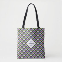 Cool Nine-Patch Quilt Pattern Tote Bag
