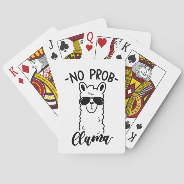 Cool No Prob Llama Playing Cards (Back)