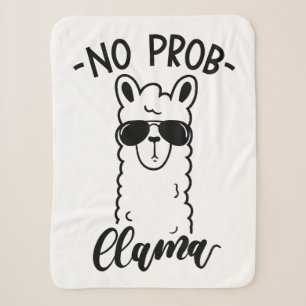 Cool No Prob Llama Sherpa Blanket