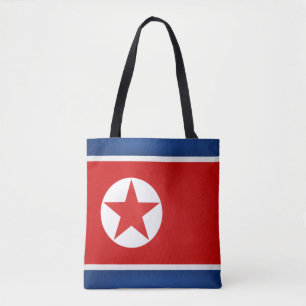 Cool North Korea Flag Fashion Tote Bag