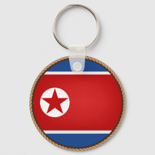 Cool North Korean Flag Seal Key Ring