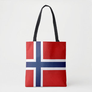 Cool Norway Flag Fashion Tote Bag