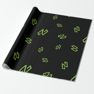 Cool Nuls Cryptocurrency Coin Sign Pattern Wrapping Paper