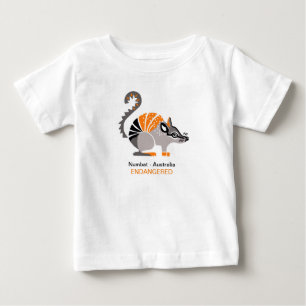 Cool  NUMBAT -Endangered animal graphic - Wildlife Baby T-Shirt