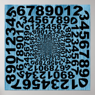 Cool Number Illusion Poster