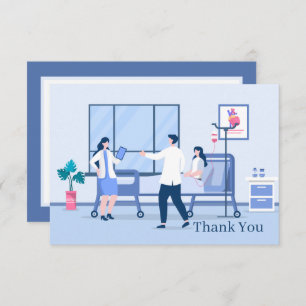 cool Nurse Doctor or Staff  Thank You Card