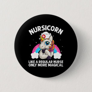 Cool Nurse For Men Women Unicorn Medical Nurses Rn 6 Cm Round Badge