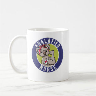 Cool Nurse Gift, Qualified Nurse Funny Koalafied Coffee Mug