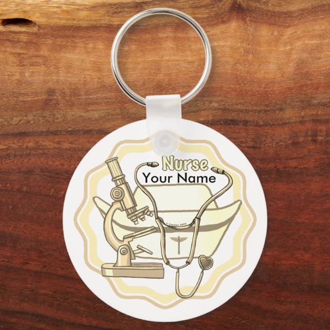 Cool Nurse  Key Ring (Front)