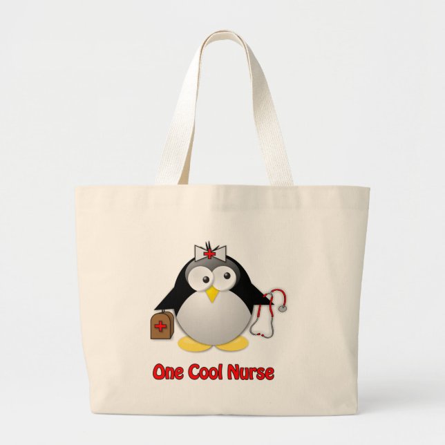 Cool Nurse Large Tote Bag (Front)