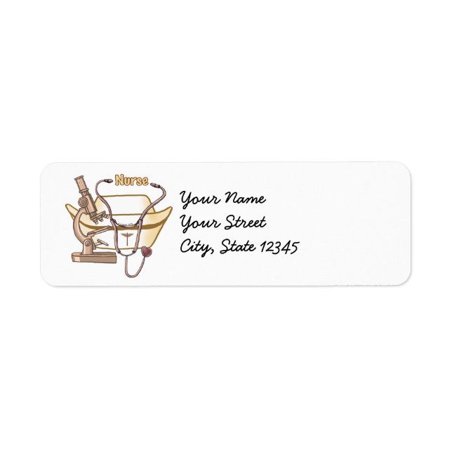 Cool Nurse Return Address Label (Front)
