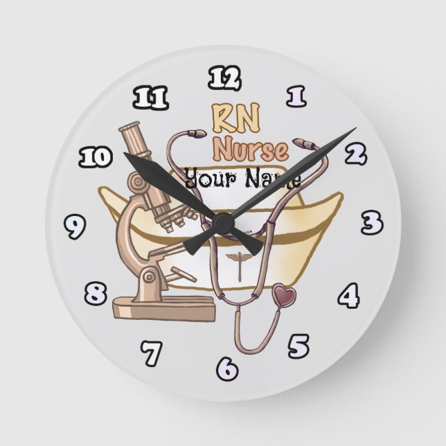 Cool Nurse Round Clock (Front)