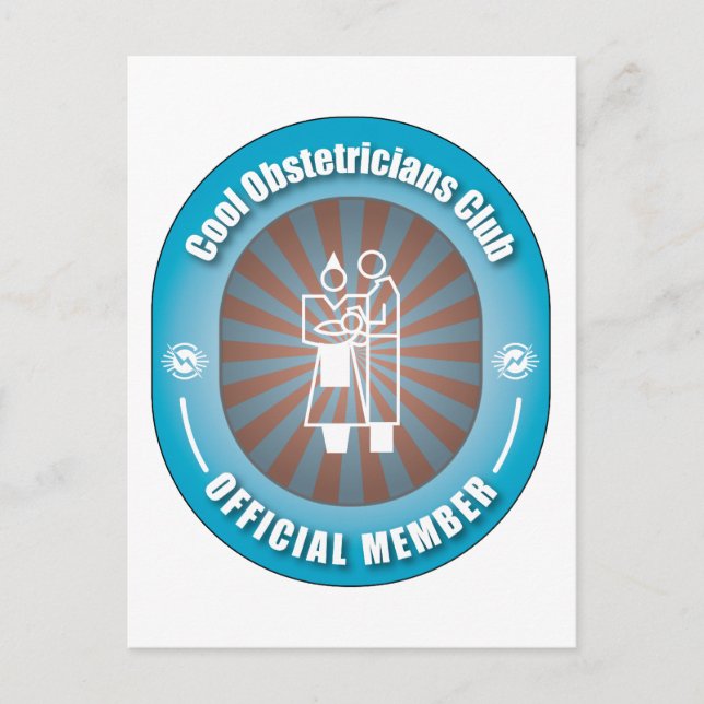Cool Obstetricians Club Postcard (Front)
