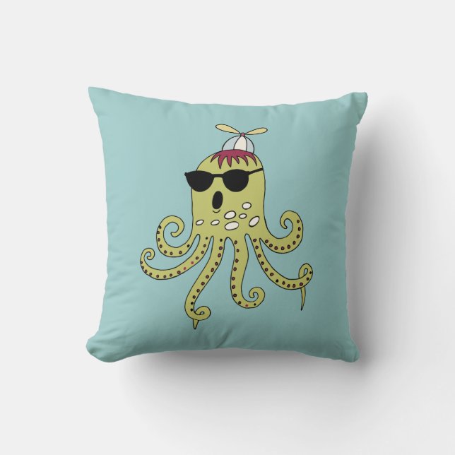 Cool Octopus Cushion (Front)