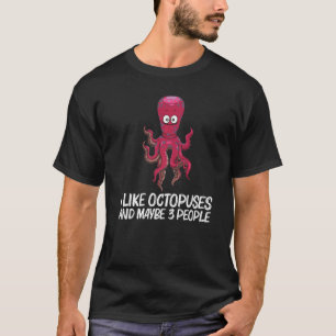 Cool Octopus For Men Women Sea Life Ocean Biology  T-Shirt