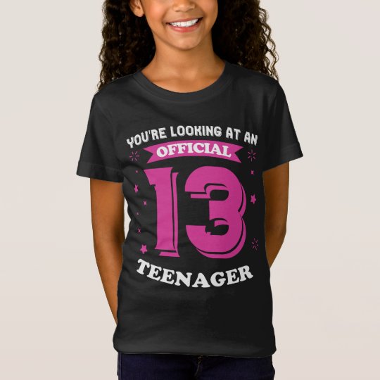 Cool Official Teenager Thir-TEEN Shirt | Zazzle.com.au