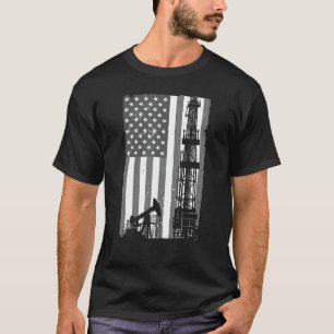 Cool Oil Field Art For Men Women Oilfield Drilling T-Shirt
