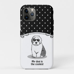 Cool Old English Sheepdog (Grey 1) Cute Funny iPhone 11 Pro Case