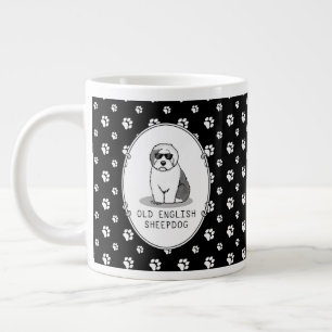 Cool Old English Sheepdog (Grey 1) Cute Funny Large Coffee Mug