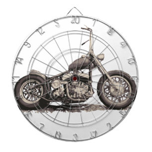 Cool Old Motorbike Dartboard