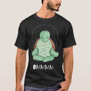 Cool OMMM meditation relaxation turtle yoga T-Shirt