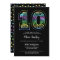 Cool on Black Fun 10th Birthday Party Invitation