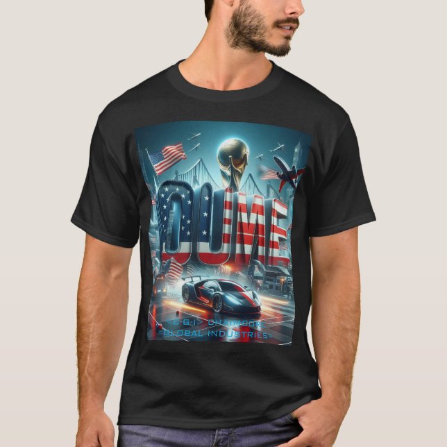 cool on black USA soccer world cup! T-Shirt (Front)