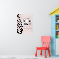 Cool One Girl's First Birthday Chequered Retro