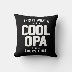 Cool Opa Looks Like Father Grandpa Gift Cushion