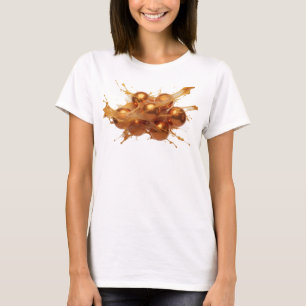 Cool Orange Abstract Oranges Artistic Motif T-Shirt