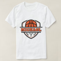 Cool Orange Black Basketball Sports
