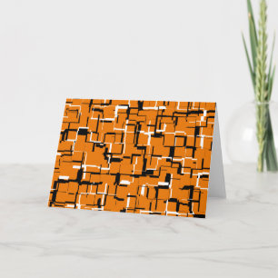 COOL Orange Black White Card