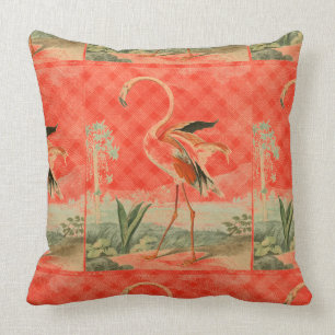 Cool Orange Flamingo Cushion