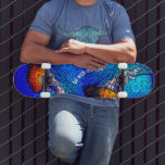 Cool Orange Jellyfish Blue Ocean, Go with the Flow Skateboard<br><div class="desc">“Go with the flow.” Take a lesson from these orange yellow jellyfish floating along in the turquoise blue ocean and let life take its course whenever you surf the pavement on this stunningly chic, cool, vibrantly-coloured photo illustration skateboard. Makes a great gift for someone special (or yourself)! You can easily...</div>