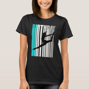 Cool Orange Retro Girls Dance Birthday Happy Colou T-Shirt