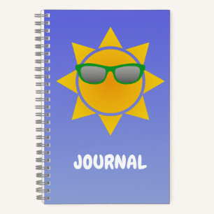 Cool Orange Sun with Green Shades Journal