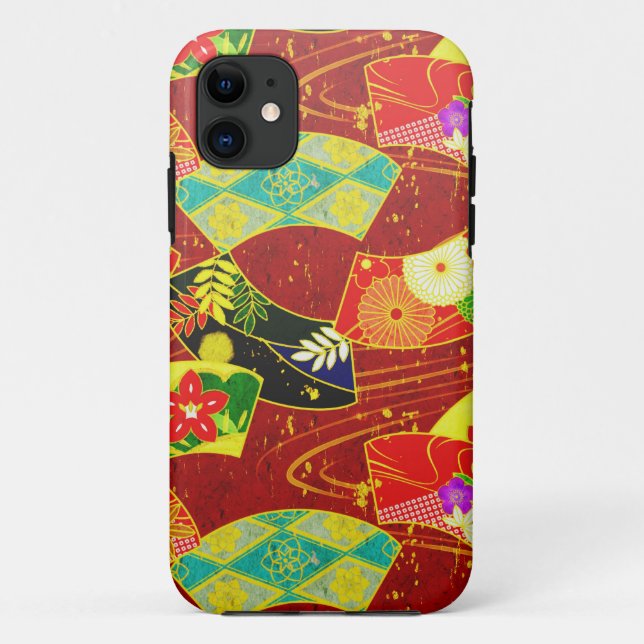 Cool oriental japanese abstract vibrant pattern Case-Mate iPhone case (Back)